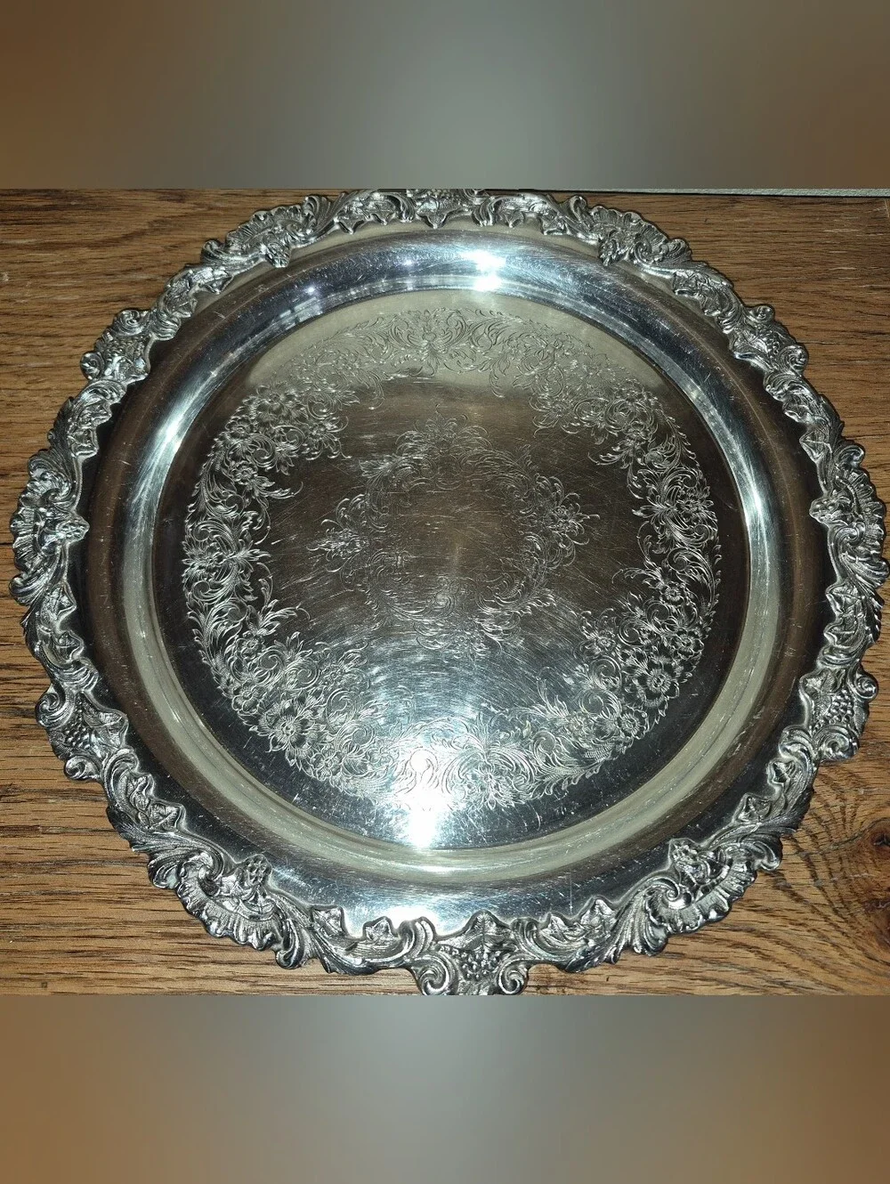 Vintage Wilcox International Silver Company Silver-Plated Serving Tray